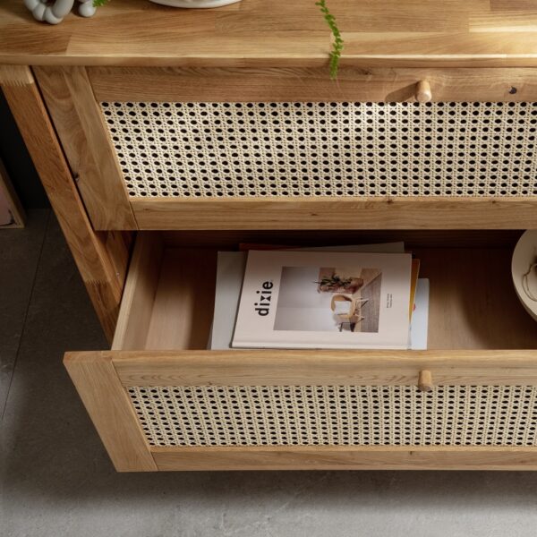 Balder Snedker Kommode i Massiv FSC Egetræ og Fransk Naturflet fra Organic Sleep - Image 3