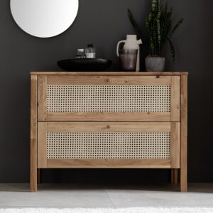 Balder Snedker Kommode i Massiv FSC Egetræ og Fransk Naturflet fra Organic Sleep