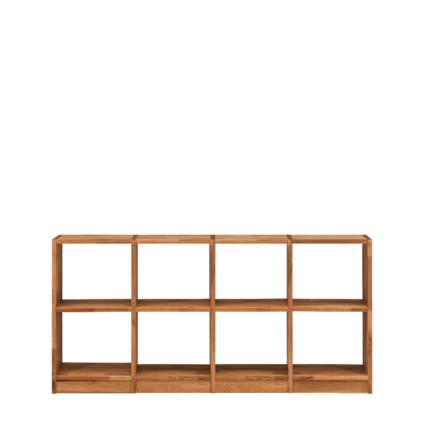 Loke Snedker Reol i Massiv FSC Egetræ og Naturolie fra Organic Sleep | B180,5 x H87 x L34 - Billede 3