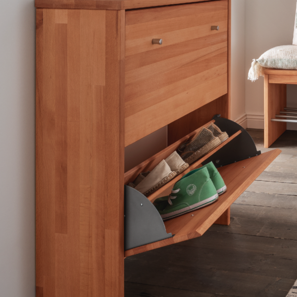 Sif Snedker Entremøbel med 2 Skuffer i Massiv FSC Bøgetræ og Naturolie fra Organic Sleep | B27 x H95 x L82 - Billede 2