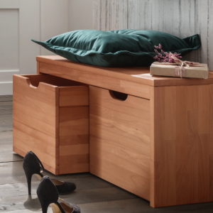 Sif Snedker Opbevaringskasse i Massiv FSC Bøgetræ og Naturolie fra Organic Sleep | B38 x H37 x L36 