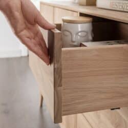 Heimdal Vitrineskab i Massiv Egetræ fra Organic Sleep | Bianco Lys olie - Billede 3