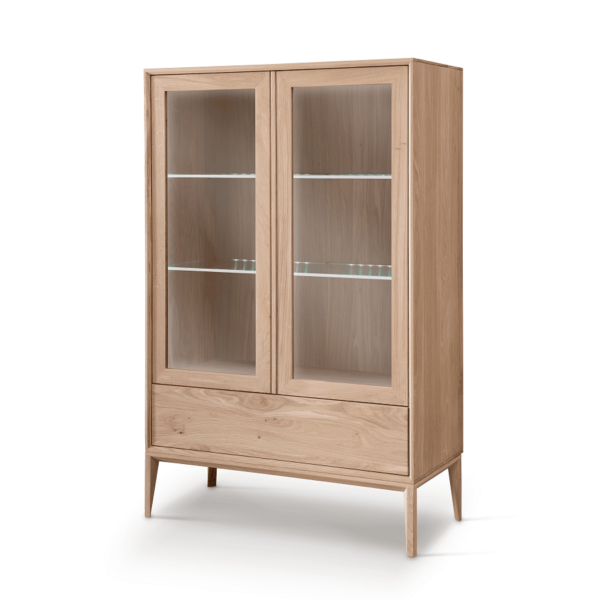 Heimdal Vitrineskab i Massiv Egetræ fra Organic Sleep | Bianco Lys olie - Billede 2