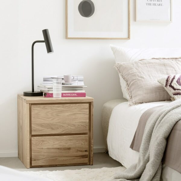 Heimdal Kommode uden Metalben i Massiv Egetræ fra Organic Sleep | Naturolie - Billede 2
