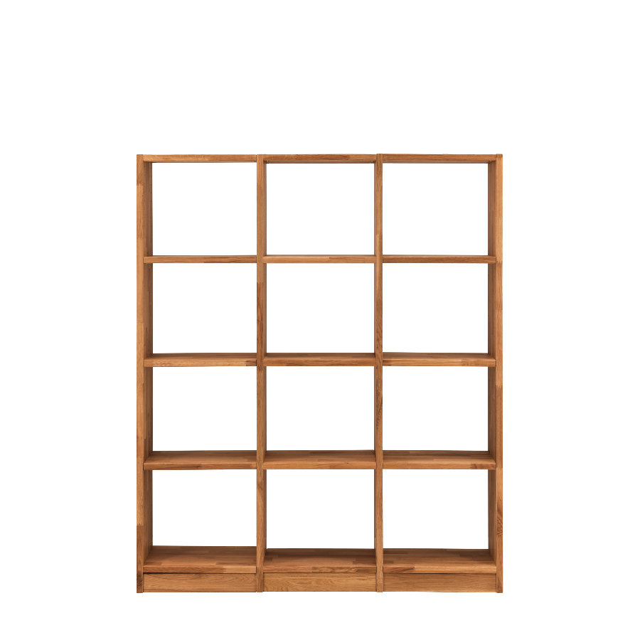 Loke Snedker Reol i Massiv FSC Egetræ og Naturolie fra Organic Sleep | B136 x H164 x L34 - Billede 3