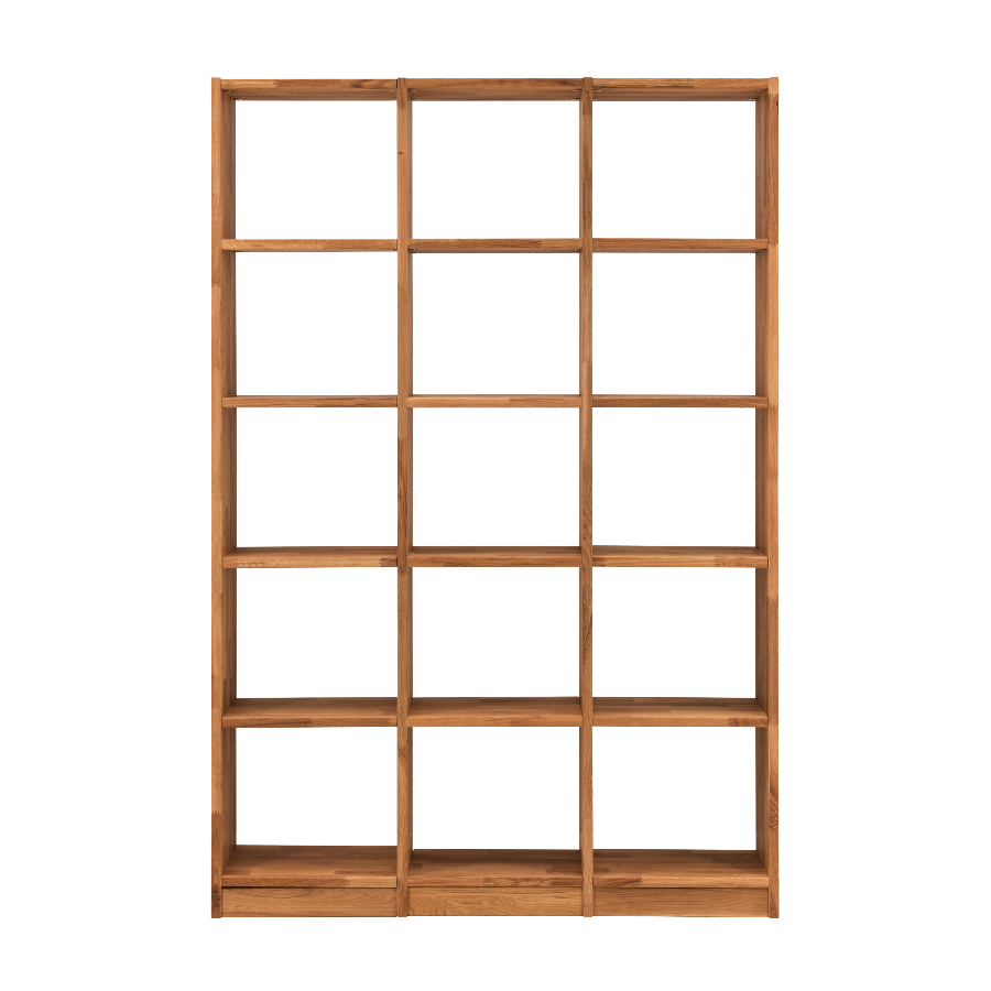 Loke Snedker Reol i Massiv FSC Egetræ og Naturolie fra Organic Sleep | B136 x H202 x L34 - Billede 3