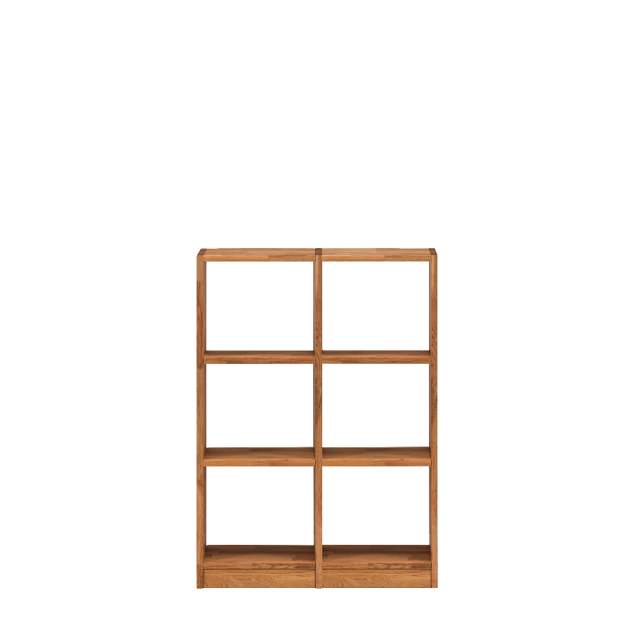 Loke Snedker Reol i Massiv FSC Egetræ og Naturolie fra Organic Sleep | B91,5 x H125 x L34 - Billede 3