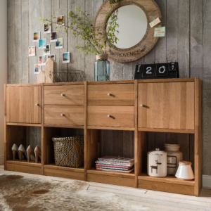 Komplet Loke Reolsystem i Massiv FSC Egetræ og Naturolie fra Organic Sleep | Model 6