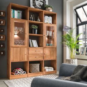 Komplet Loke Reolsystem i Massiv FSC Egetræ og Naturolie fra Organic Sleep | Model 8